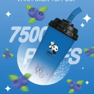VAKA-7500口奶茶杯 -一次性/拋棄式電子煙-大容量-高續航💖 - 藍莓