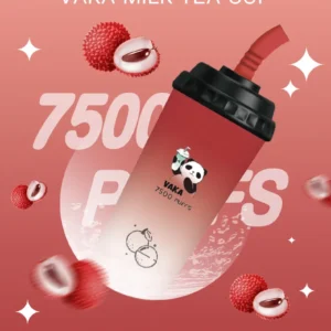 VAKA-7500口奶茶杯 -一次性/拋棄式電子煙-大容量-高續航💖 - 荔枝