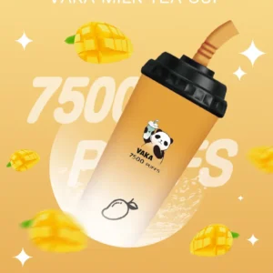 VAKA-7500口奶茶杯 -一次性/拋棄式電子煙-大容量-高續航💖 - 芒果