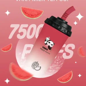 VAKA-7500口奶茶杯 -一次性/拋棄式電子煙-大容量-高續航💖 - 西瓜
