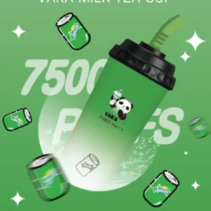 VAKA-7500口奶茶杯 -一次性/拋棄式電子煙-大容量-高續航💖 - 雪碧