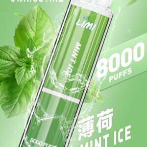 LIMI-8000口大容量|一次性/抛棄式電子煙-發光設計-高級續航💖 - 薄荷