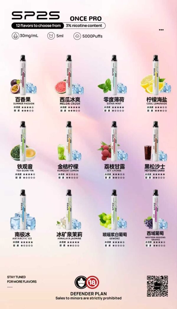 sp2s 思博瑞5000口抛棄式/香醇水果味-台灣速發