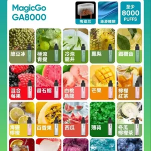 RELX悅刻-GA8000口拋棄式-陶瓷霧化芯-台灣當天速發